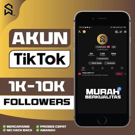 akun tiktok folower 1k