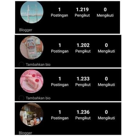 akun instagram 1 k follower